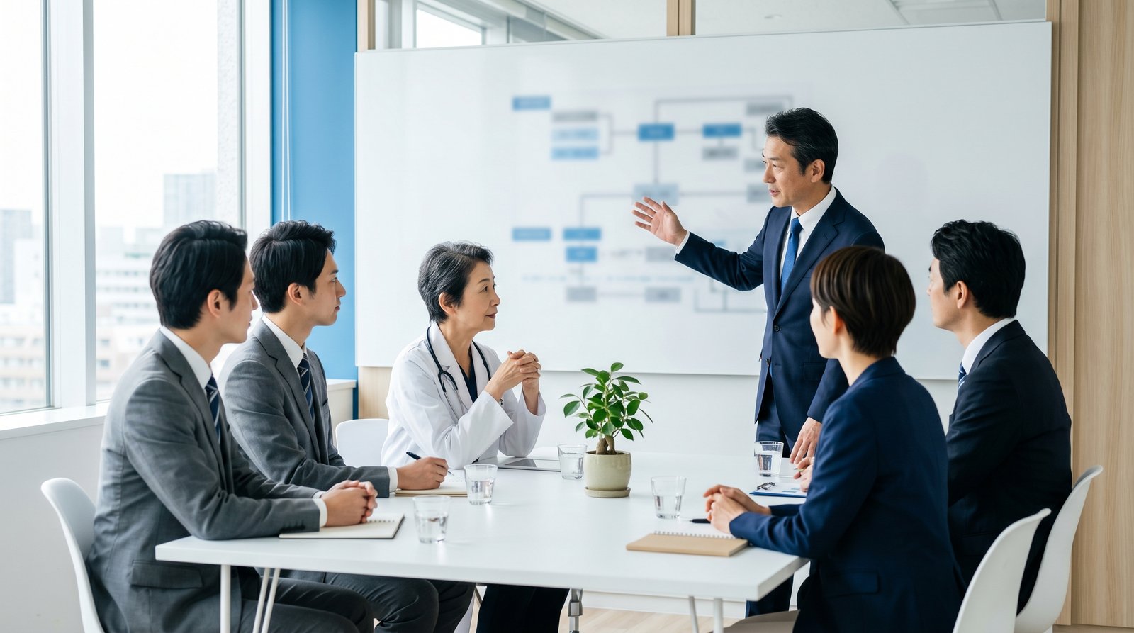 業務プロセスを抜本的に再設計する医療機関の経営・現場のイメージ